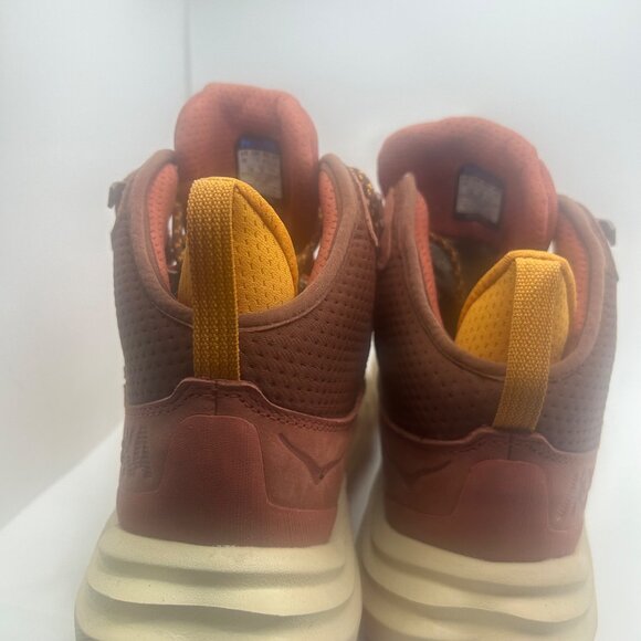 Hoka One One Kaha 2 GTX Waterproof Hiking Boot Hot Sauce / Shifting Sand 9b - Picture 6 of 12